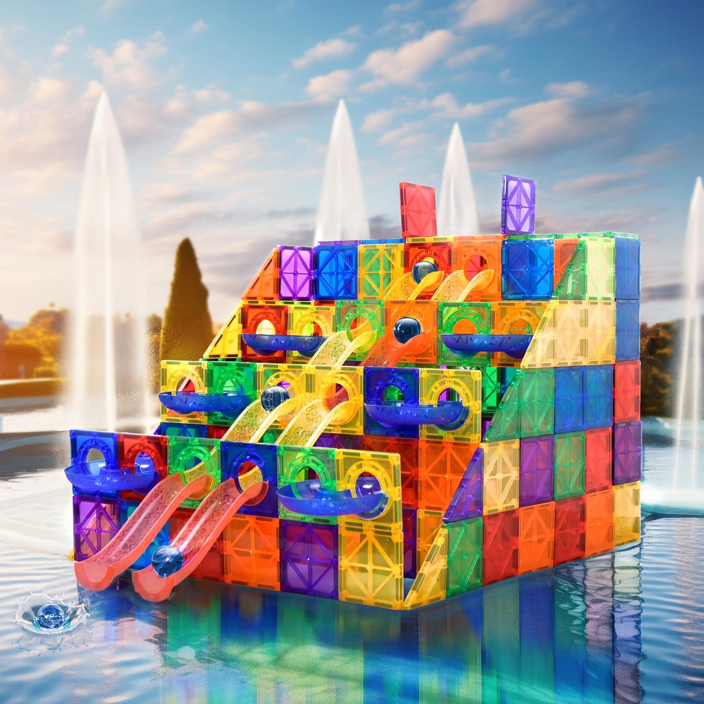 Knikkerbaan - 102 stuks