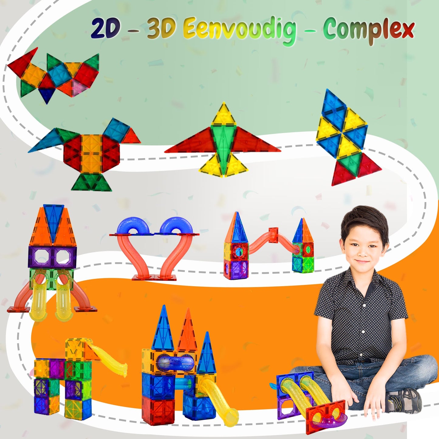 Knikkerbaan - 102 stuks